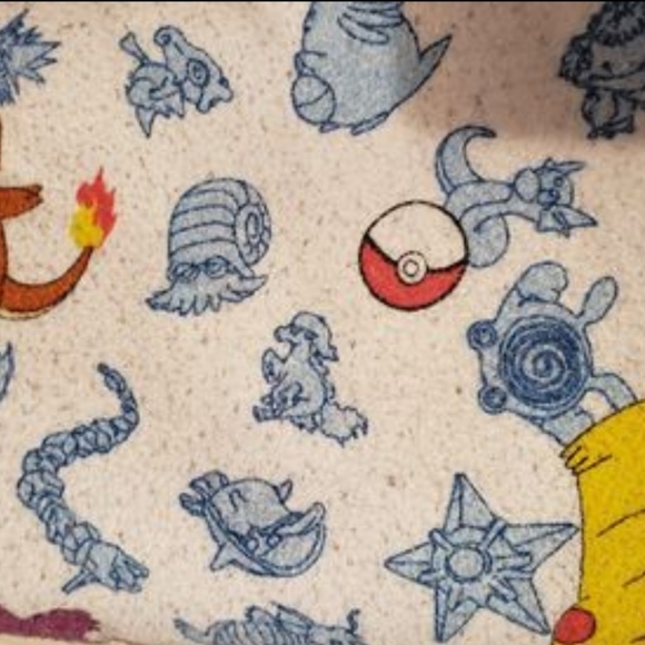 Vintage 1995 Pokemon print blanket - Picture 2 of 2